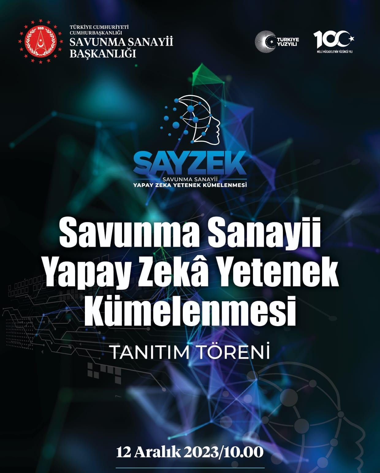 Savunma Sanayii Yapay Zeka Yetenek Kümelenmesi 12 Aralık'ta Duyuruldu!